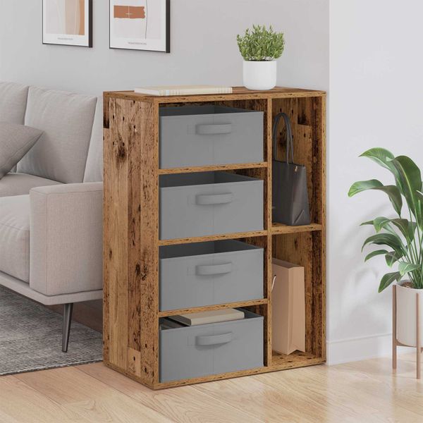 vidaXL Servírovacia skriňa so zásuvkou Staré drevo 60 x 33,5 x 84 cm