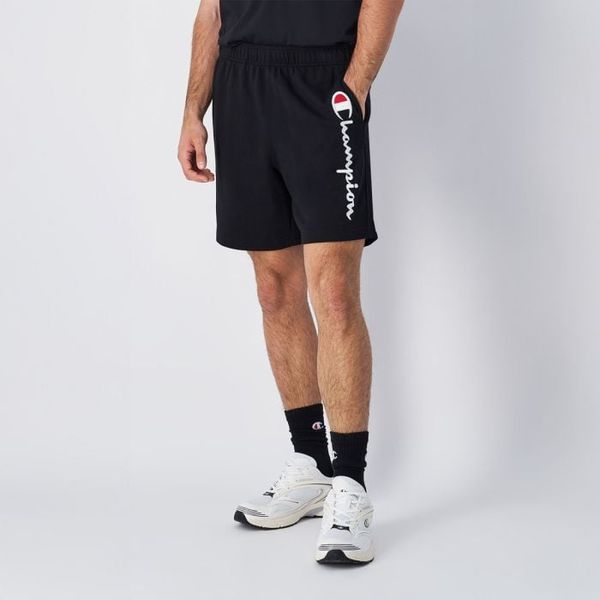 Šortky Big Logo French Terry Black - Champion, veľkosť XL, veľkosť oblečenia XL