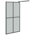 vidaXL Sprchová zástena 100 x 195 cm tmavé tvrdené sklo