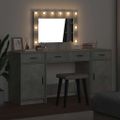 vidaXL Toaletný stolík 3 ks Sivá 78,5 x 41 x 135 cm Kompozitné drevo
