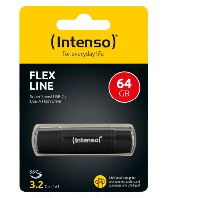 INTENSO Flex Line, USB-C/USB-A, USB Kľúč, 64GB
