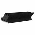 vidaXL Regál na časopisy Čierny dub 90 x 53 x 28,5 cm Kompozitné drevo