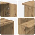 vidaXL Recepčný stôl dub artisan 200x50x103,5 cm kompozitné drevo