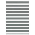 vidaXL Zebra roleta tmavošedá 105x150 cm šírka látky 100,9cm polyester