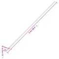 vidaXL Káblový rozvod 30x20 mm 30 m PVC