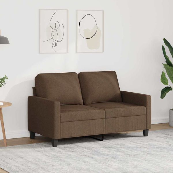 vidaXL 2-miestna pohovka hnedá 120 cm látka