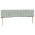 vidaXL Box Spring Posteľ s matracom Svetlosivá 180x220 cm Zamat