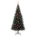 vidaXL Vianočný stromček Čierna 180 cm PVC