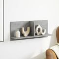 vidaXL Nástenná skrinka 70x16,5x30 cm betónovosivá kompozitné drevo