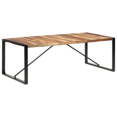 vidaXL Jedálenský stôl 220x100x75 cm, drevený masív