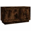 vidaXL TV skrinka dymový dub 80x35x45 cm spracované drevo