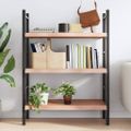 vidaXL Nástenná polica bledohnedá 100x50x(2-6) cm ošetrený masívny dub