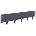 vidaXL Obrubník trávnika 30 ks 100 x 25 cm Oceľ Antracitová