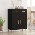 vidaXL Servírovacia skriňa Čierny dub 34 x 69.5 x 89 cm