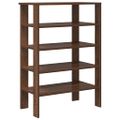 vidaXL Regál na topánky hnedý dub 61x32x87,5 cm spracované drevo