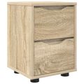 vidaXL Nočný stolík Sonoma dub 30,5 x 30 x 43 cm Kompozitné drevo