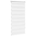 vidaXL Zebrová roleta 60,9x120 cm Šírka látky 56,7 cm biela
