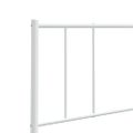 vidaXL Kovové náhradné čelo postele biele 80 cm