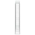 vidaXL Oblúkový gabionový kôš 10ks 200x30x200/220cm pozinkované železo