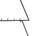 vidaXL Kovový vianočný dekoratívny stromček čierny 125 cm