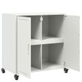 vidaXL Komoda biela 68x39x72 cm oceľ
