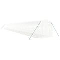vidaXL Fóliovník s oceľovým rámom biely 44 m² 22x2x2 m