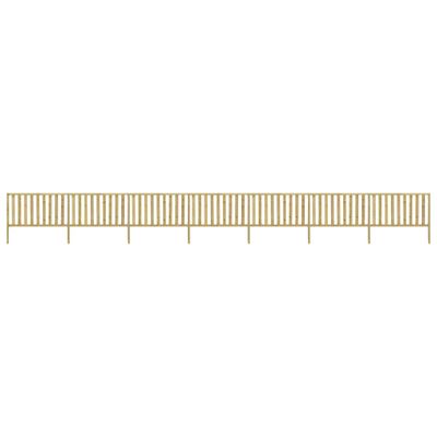vidaXL Záhradný plot, impregnovaná borovica 12,38x1,5 m