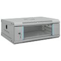 vidaXL Sieťový kabinet s úložiskom Sivá 53 x 35 x 21 cm Oceľ