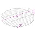 vidaXL Grilovací rošt s rukoväťami okrúhly Ø54 cm 304 nerezová oceľ
