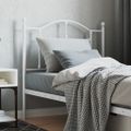 vidaXL Kovové náhradné čelo postele biele 90 cm