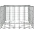 vidaXL 2-panelová klietka pre králiky 110x79x54 cm pozinkované železo