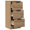 vidaXL Komoda dub artisan 30x30x70 cm spracované drevo