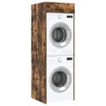 vidaXL Kabinet na práčku s úložiskom Dymová dub 67,5 x 68 x 200 cm
