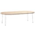 vidaXL vlásenkové nohy pre konzolové stolíky 4 ks, biele 72 cm, masívna oceľ