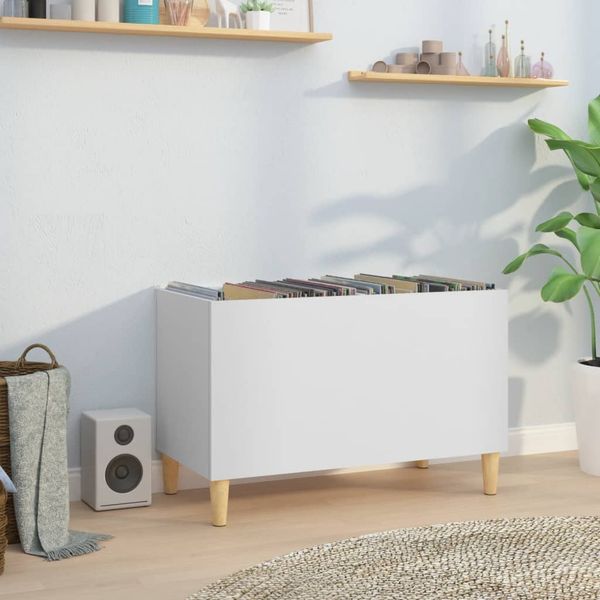 vidaXL Skrinka na platne biela 74,5x38x48 cm kompozitné drevo
