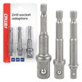 Sada nástrčných kľúčov a bitov, 3-dielna, 1/4“, 3/8“, 1/2" AMIO-04933