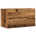 vidaXL Skrinka pod umývadlo staré drevo 90x38,5x45 cm kompozitné drevo