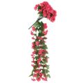 vidaXL Kvetinové girlandy 3 ks, ružové 85 cm