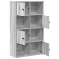 vidaXL Knižnica sivý dub sonoma 60x24x101,5 cm kompozitné drevo