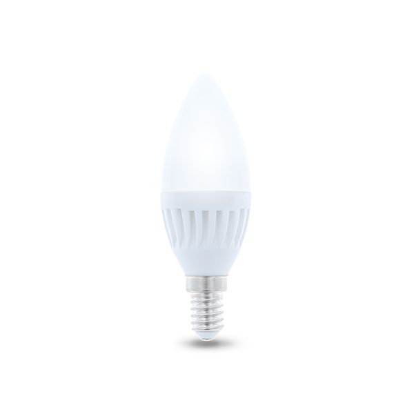 LED žiarovka Forever E14 C37 10W 230V 6000K (studená biela) 900lm keramická
