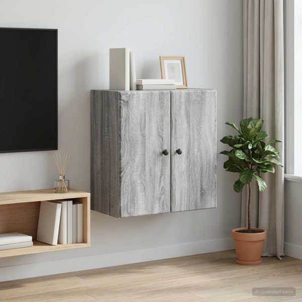 vidaXL Nástenná skrinka 59 x 31 x 60 cm Kompozitné drevo Sivý Sonoma