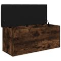 vidaXL Úložná lavička dymový dub 102x42x45 cm kompozitné drevo