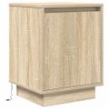vidaXL Nočné skrinky s LED osvetlením 2 ks Dub sonoma 38x34x50 cm
