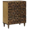 vidaXL Servírovacia skriňa 2 ks 60 x 33,5 x 75 cm Masívne mango drevo