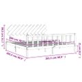 vidaXL Posteľný rám s čelom medovo-hnedý 200x200 cm masívne drevo