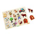 2Kids Toys Drevené puzzle Farma 14 dielikov