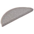 vidaXL Schodové rohože 10 ks 65x24x4 cm svetlohnedé polkruhové veľké