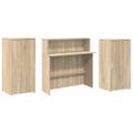 vidaXL Recepčný stôl dub sonoma 200x50x103,5 cm kompozitné drevo