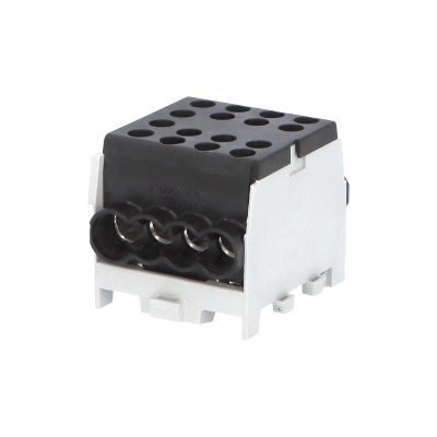 Svorkovnica rozbočovacia HLAK 35-1/6 M2 S, 125A, 1pól., AL/CU, IP20, čierna, na DIN /2080187