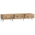 vidaXL TV skrinka 147 x 34,5 x 30 cm Dub artisan Kompozitné drevo